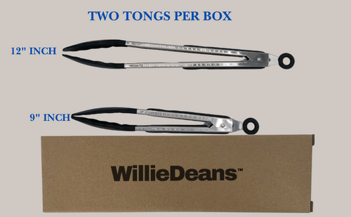 WillieDeans premium 2-piece Kitchen Tongs Set