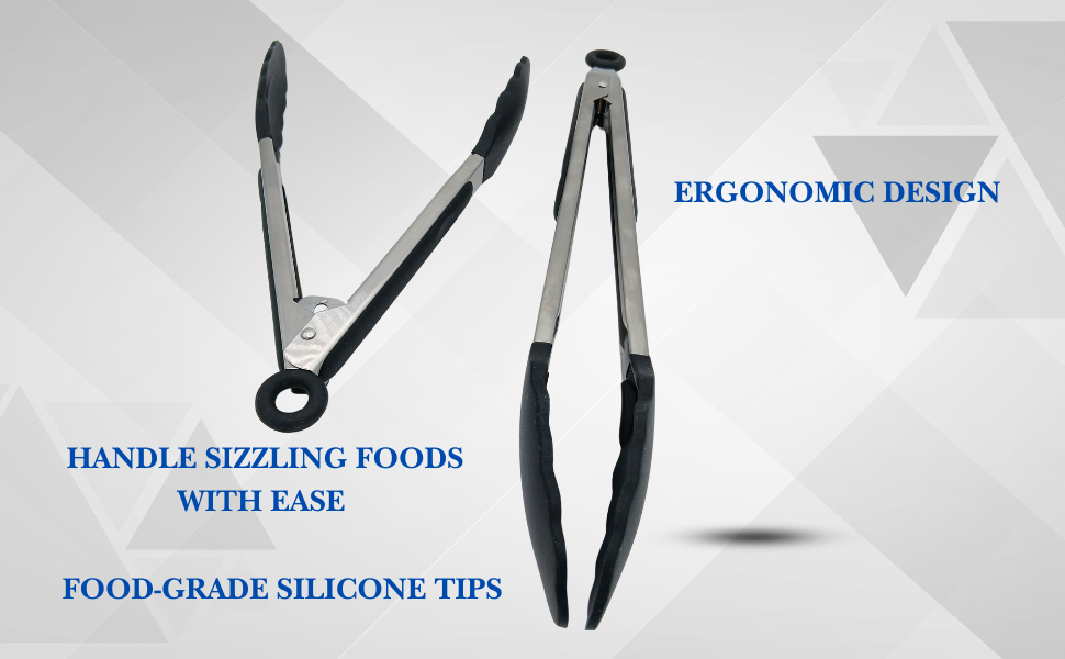 WillieDeans premium 2-piece Kitchen Tongs Set